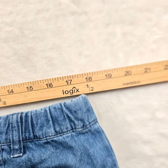 Croft & Barrow Denim Shorts Mens 36 Blue Jean Cotton Pleated Casual Relaxed Fit - Picture 5 of 7